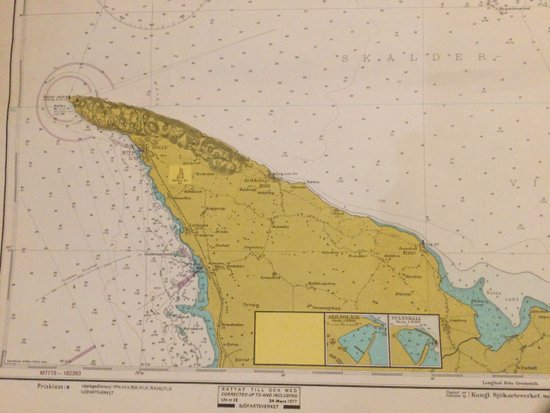 old maritime map "Swedish coasts"