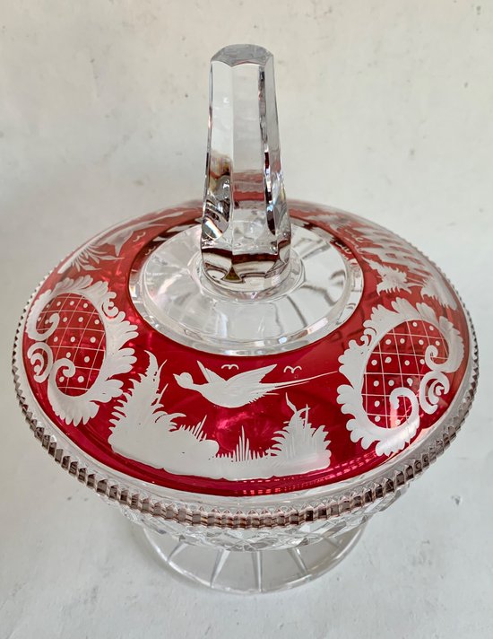  Bohemian crystal candy box