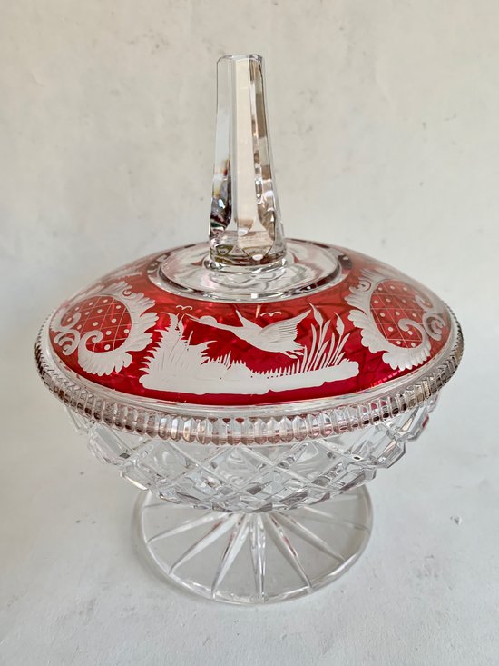  Bohemian crystal candy box