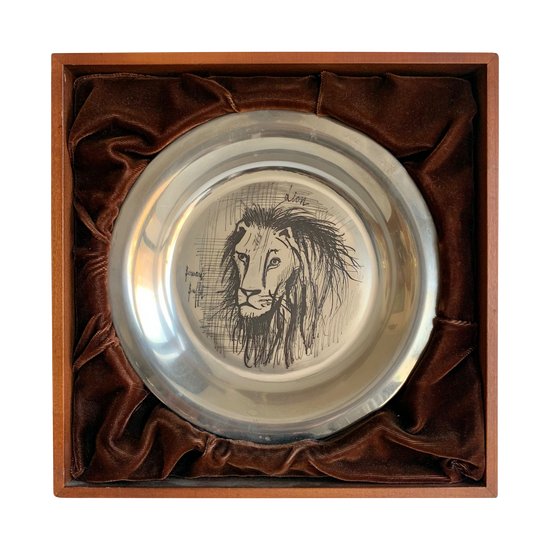 Bernard Buffet series of plates The Lion - king of animals