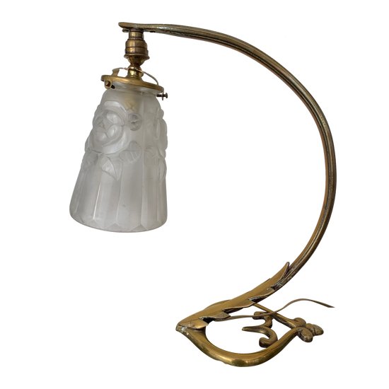Art Nouveau "Heart" Desk Lamp