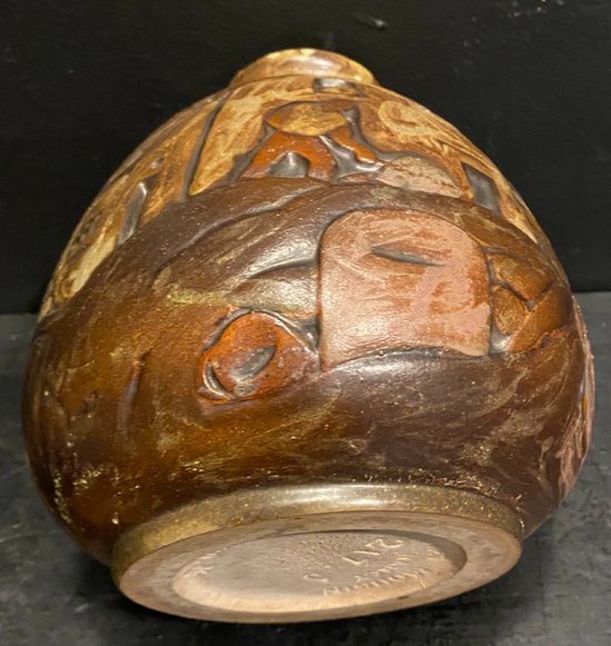 Vase en grès émaillé signé Mougin