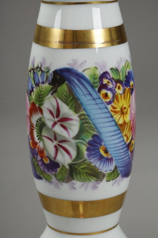 Table guéridon en Porcelaine "Allégorie de la musique", XIXe siècle