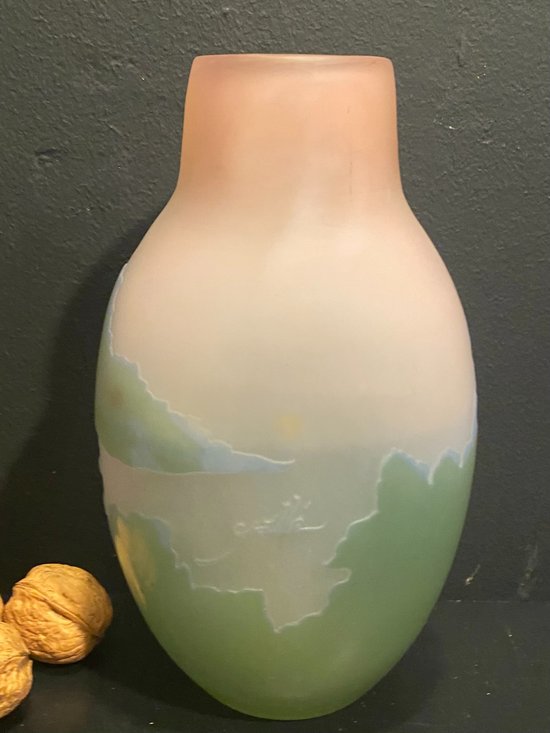 Nancy Schulvase Signiert Gallé