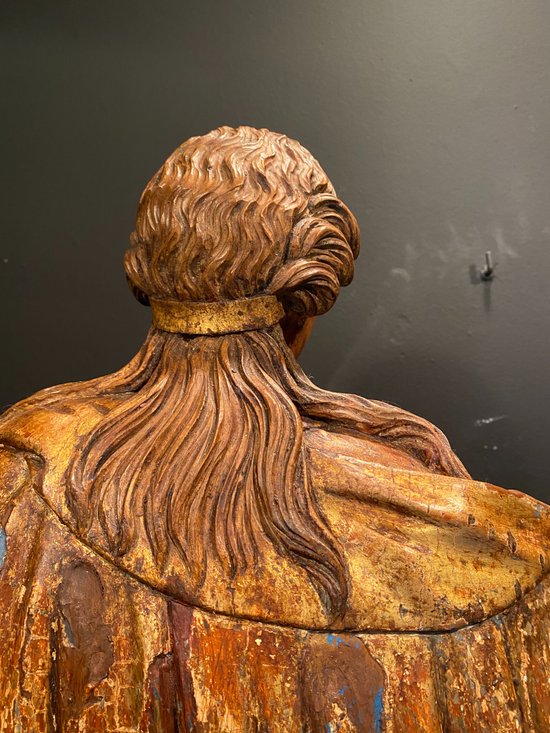 Virgin in wood from the 18th century, 99 cm high