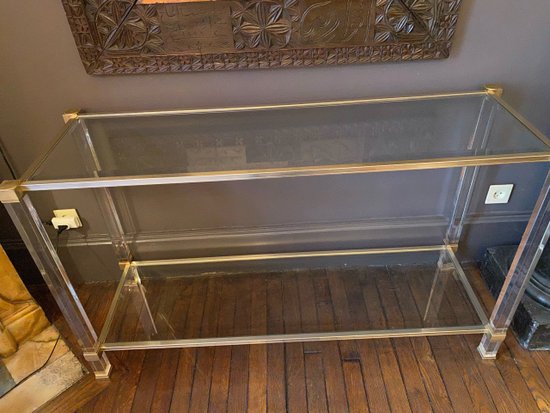 console en plexiglass