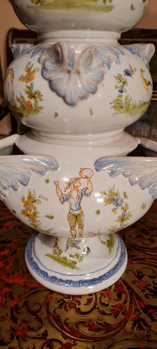 XIX Th S, Large Tulip Tree In Earthenware