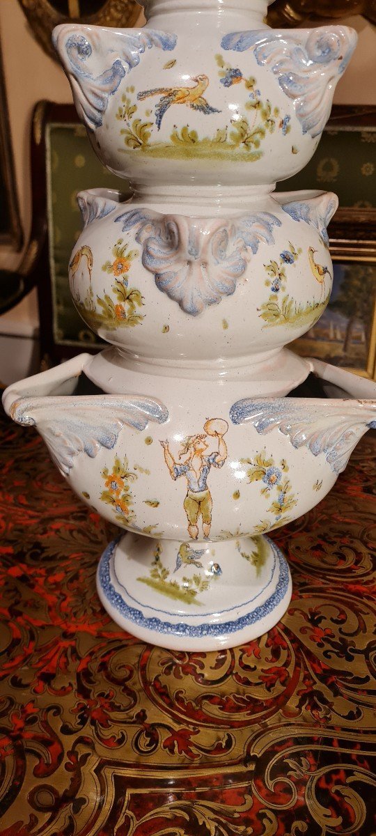 XIX Th S, Large Tulip Tree In Earthenware