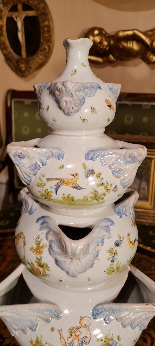 XIX Th S, Large Tulip Tree In Earthenware