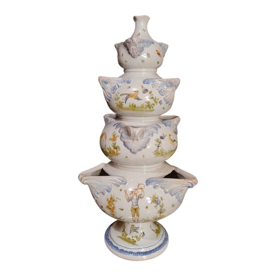 XIX Th S, Large Tulip Tree In Earthenware