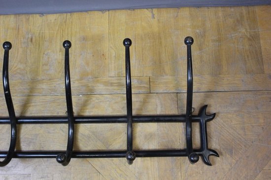 Appendiabiti da parete in legno curvato, 1900 circa