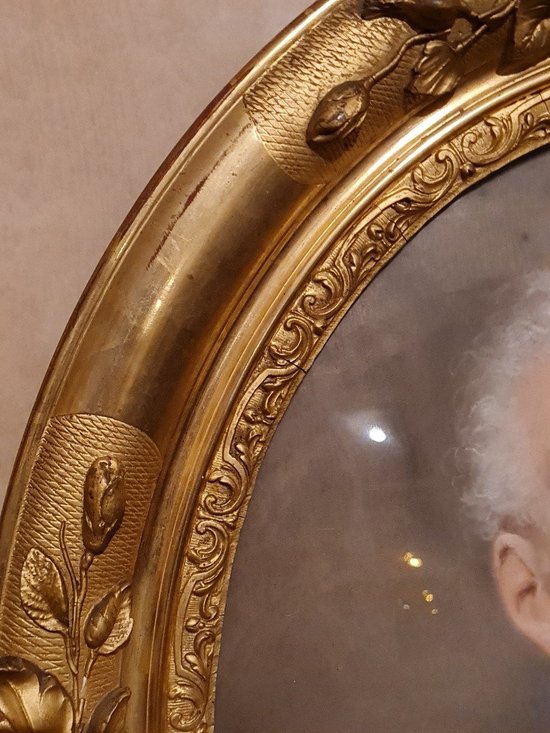 XIX th S, Portrait of a Pastel Man