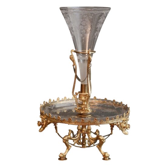 Grand Centre De Table Fleurier XIXème