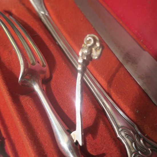 Sterling silver cutlery set, 18 place settings