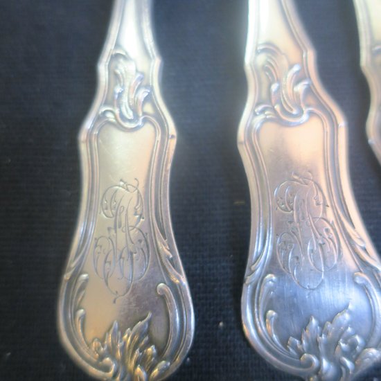 Sterling silver cutlery set, 18 place settings