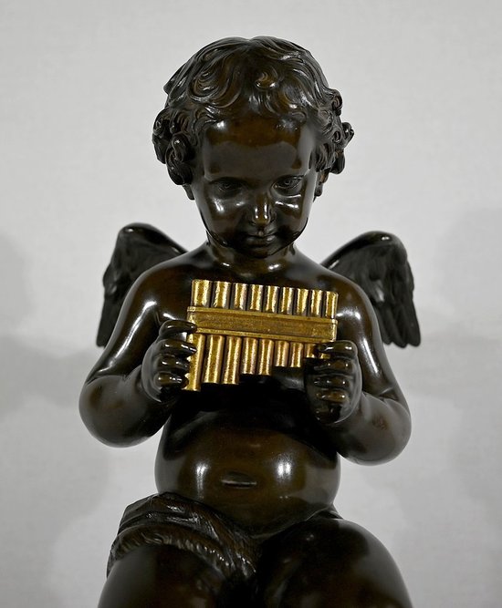 Bronzo “Angelot à la Flute” – Fine XIX secolo