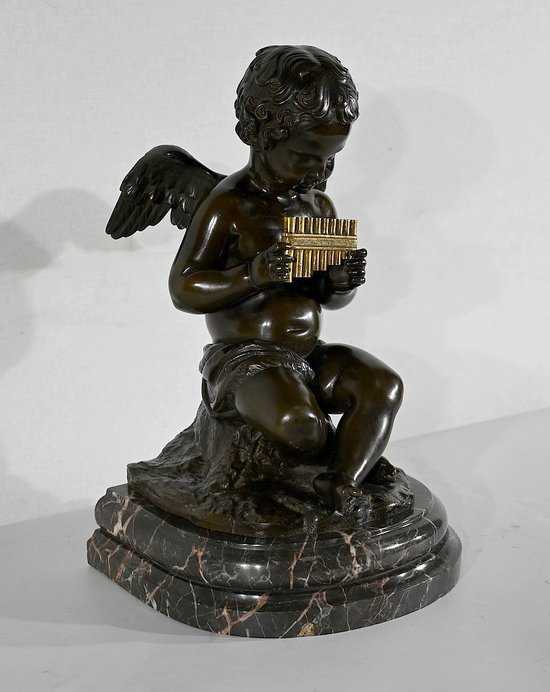 Bronzo “Angelot à la Flute” – Fine XIX secolo