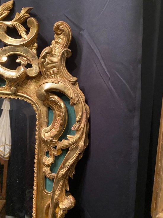 Large mirror, golden mirror on weekends, 207 cm high