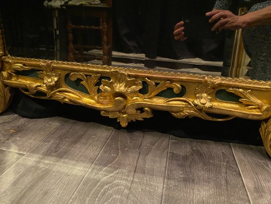 Large mirror, golden mirror on weekends, 207 cm high