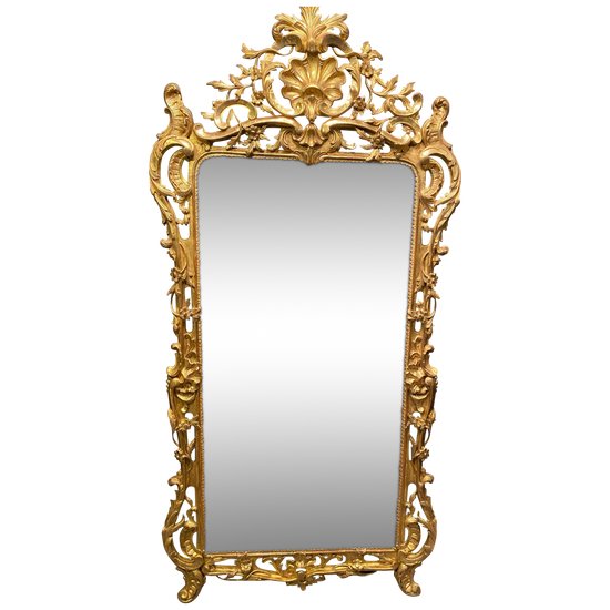Large mirror, golden mirror on weekends, 207 cm high