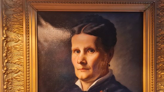 XIX ème, Porträt Einer Dame Öl Auf Leinwand