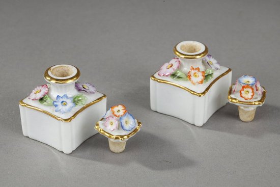 Scatola da cucito in legno di palissandro impiallacciato, oro e argento, XIX secolo