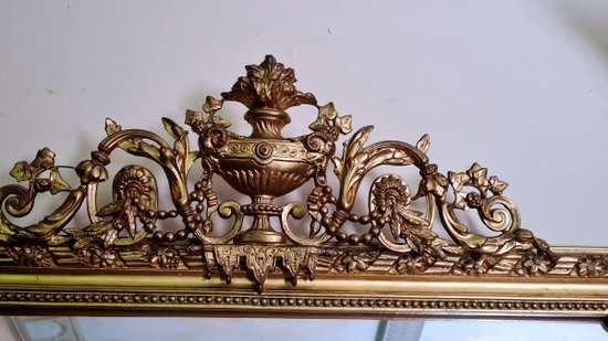 Large Gilded Wood Mirror Napoleon III