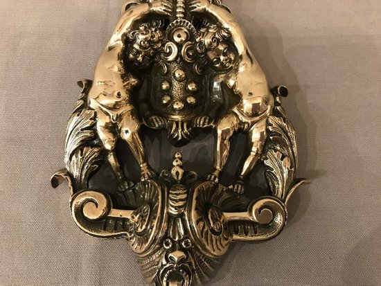 Beautiful Bronze Polished And Varnished Doorknocker Late 18th Century