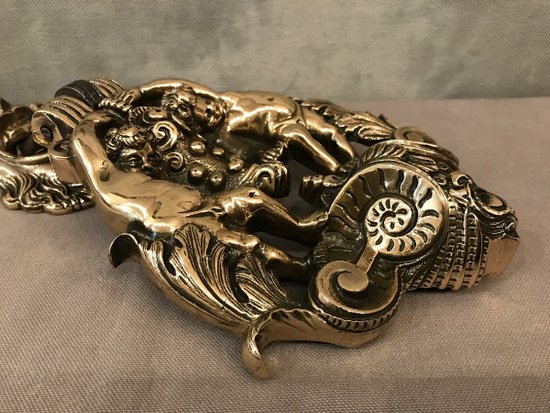 Beautiful Bronze Polished And Varnished Doorknocker Late 18th Century