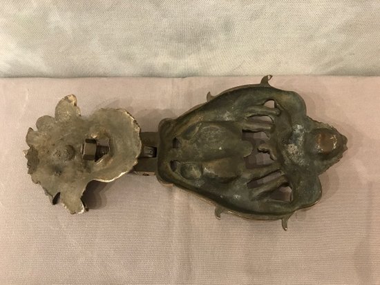 Beautiful Bronze Polished And Varnished Doorknocker Late 18th Century