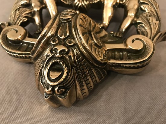 Beautiful Bronze Polished And Varnished Doorknocker Late 18th Century