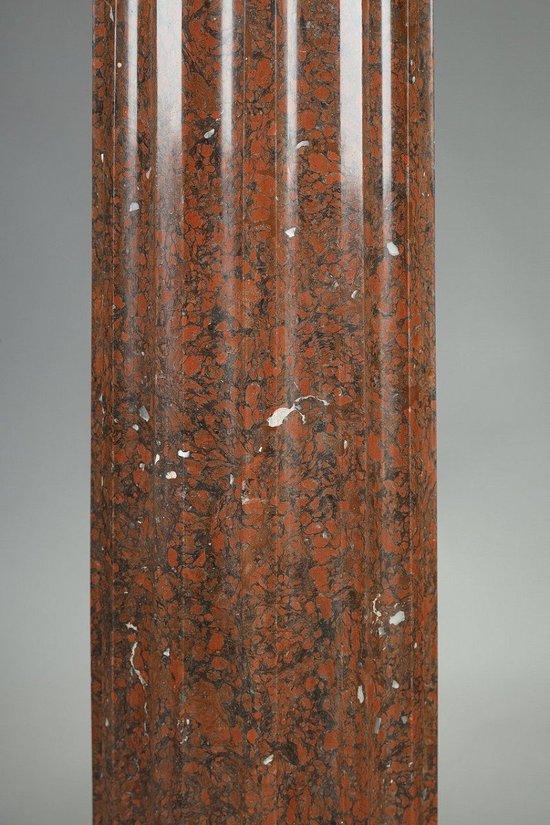Column In Griotte Scagliola, Late 19th Century