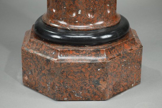 Column In Griotte Scagliola, Late 19th Century