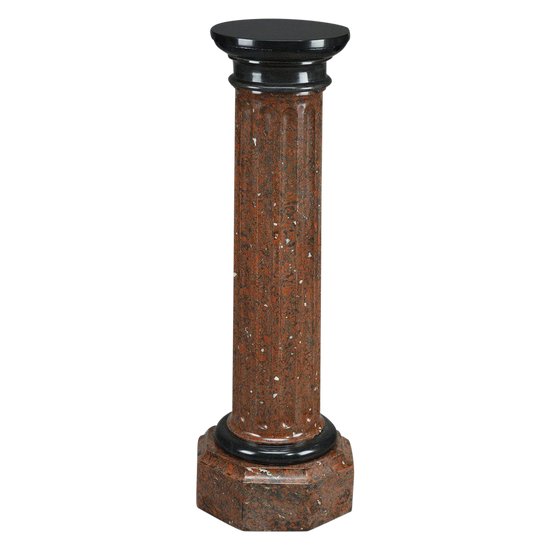 Column In Griotte Scagliola, Late 19th Century