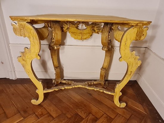 Console En Bois Doré, époque XIX ème S