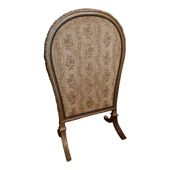 Napoleon III Golden Wood Fire Screen