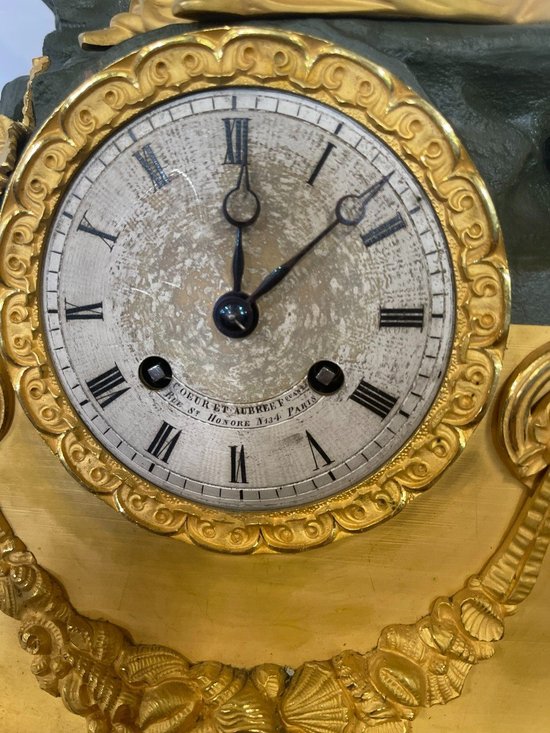 CHARLES X CLOCK UNDER GLOBE