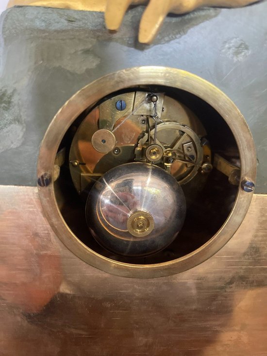 CHARLES X CLOCK UNDER GLOBE