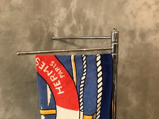 Vintage Handtuchhalter aus verchromtem Metall Um 1970/1980