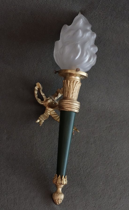 Série d'Appliques En Torches Début XXème