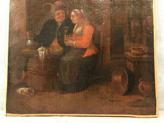 Oil On Canvas From Dutch School 17th Century