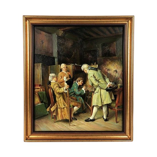 Olio su tela, Lo studio del pittore, XX secolo