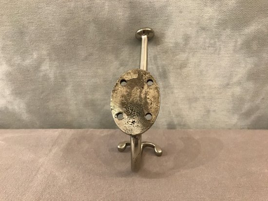 Patère En Bronze Chromé  Poli Et Vernis D’époque 19 ème
