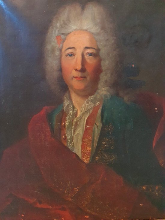 XVIII ème S, Portrait d'Homme, Cadre d'époque