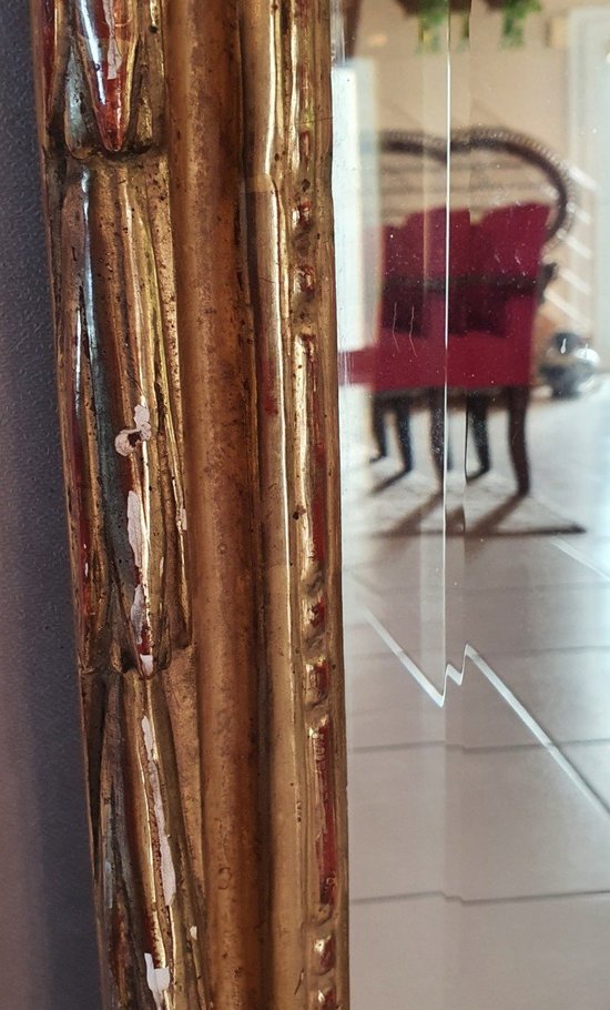 Miroir En Bois Doré Louis XVI