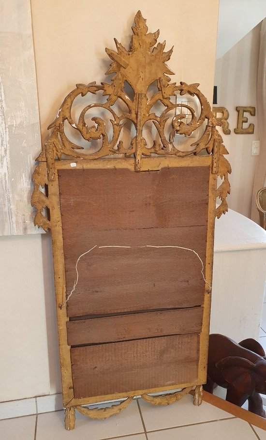 Miroir En Bois Doré Louis XVI