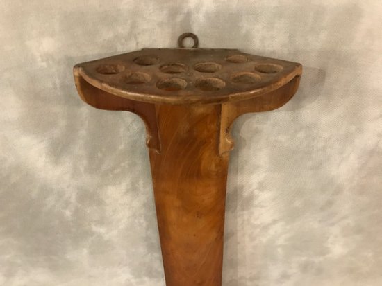 Porta stecca o canna da biliardo in legno di ciliegio del XIX secolo
