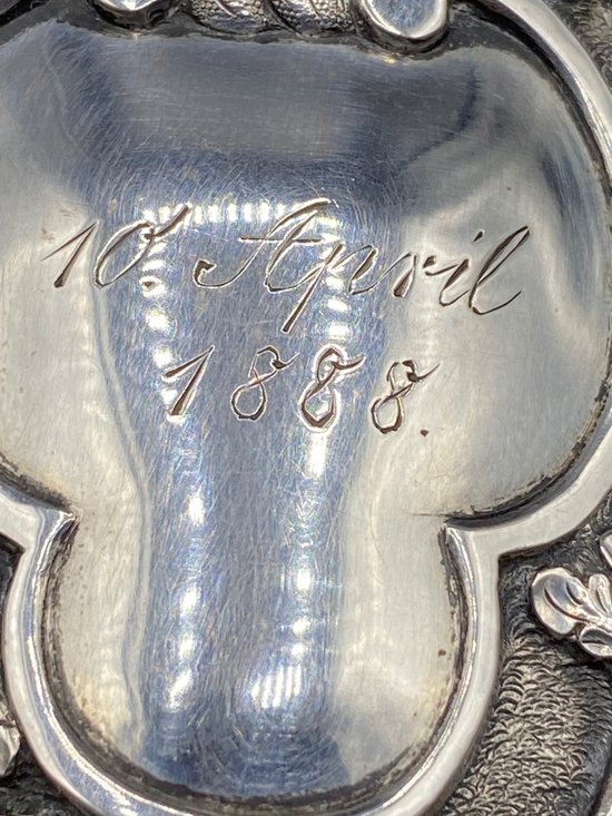 COPPA DA CACCIA IN ARGENTO XIX SECOLO