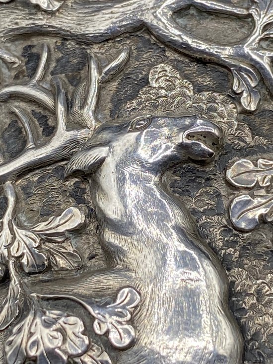 COPPA DA CACCIA IN ARGENTO XIX SECOLO