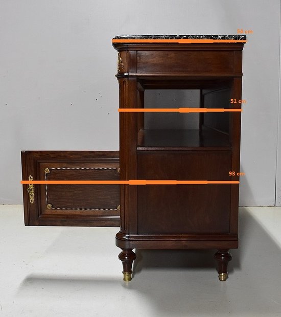 Buffet Desserte d’Entre-Deux en Acajou, style Louis XVI – Début XXe